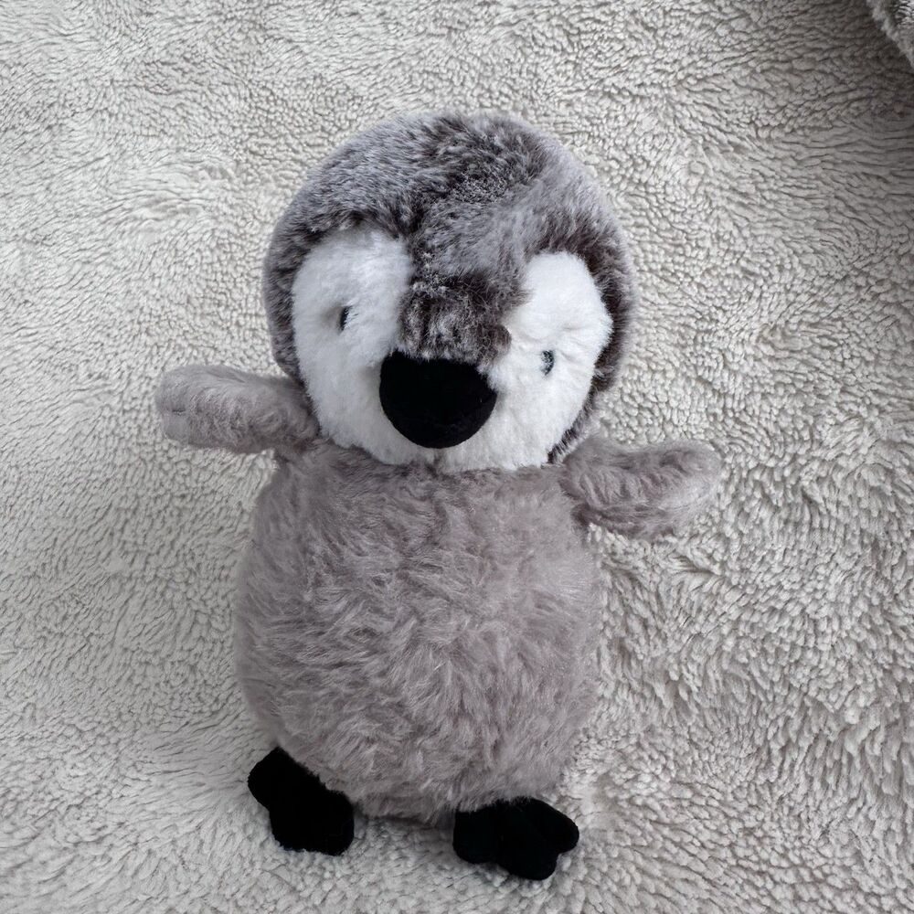 Mary Meyer Grey Penguin Baby 6” Stuffed Animal Plush Toy